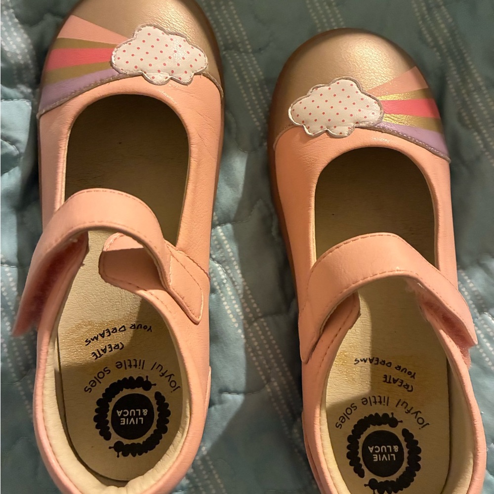 Livie & Luca Pink rainbow 🌈 Cloud Mary Janes
